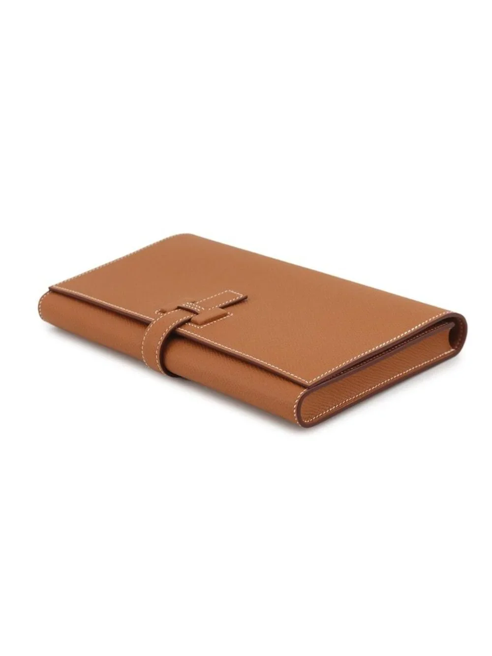 Hermes Wallet New Passant Toutenmain Gold Silver Epsom
